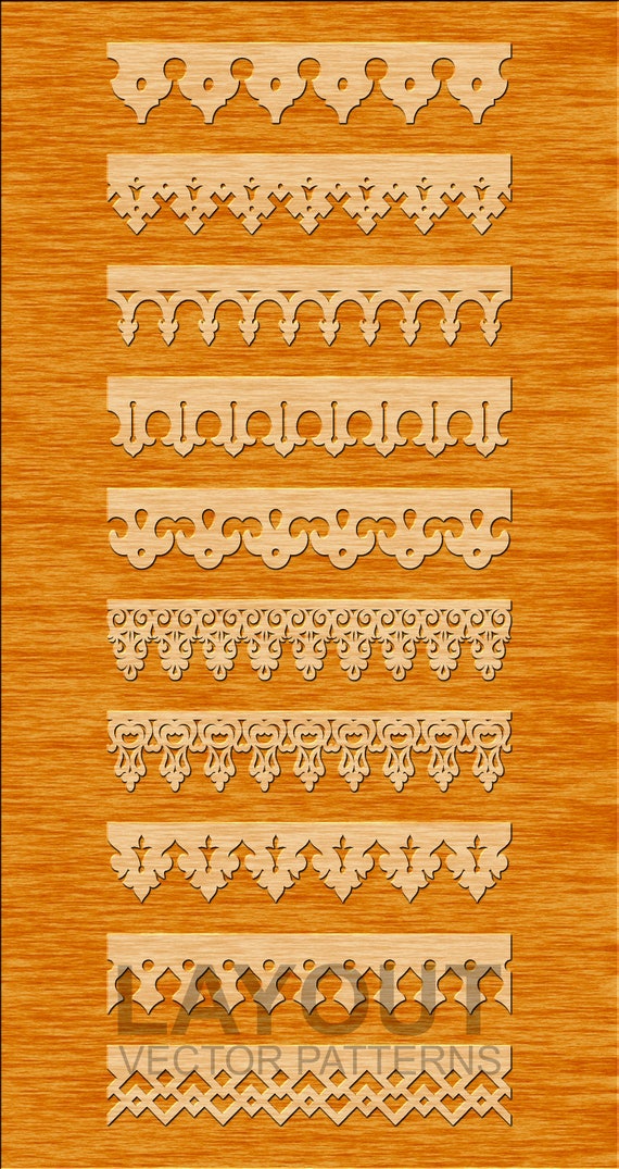 20 Seamless Border | Temple Border | Paper Cutting Border