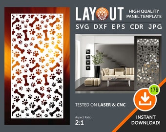 Raumteiler, Sichtschutz, Dekoratives Panel, Wandbehang, Laser, Cnc, Plasma, Cricut Dateien Cdr, Svg, Dxf, Ai, Eps, Jpg
