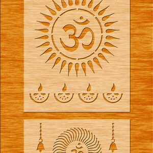 10 Temple Template Wall Hanging Partitions screen Stencil | Etsy