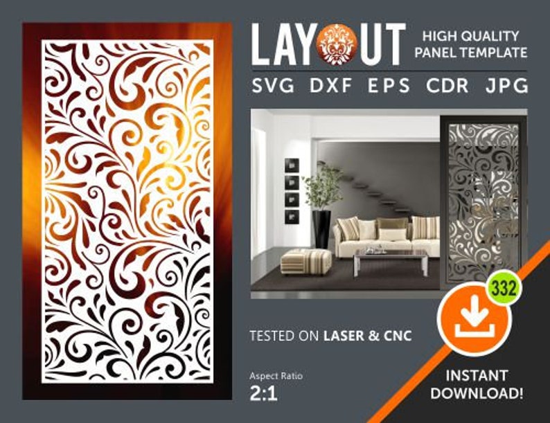 Floral Room Divider Decorative Panel Wall Hanging Privacy Etsy