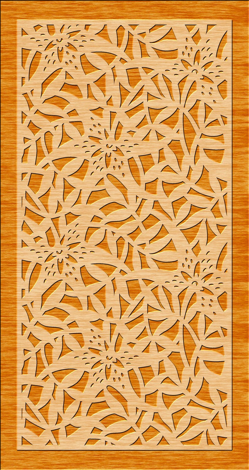 Dxf Svg Eps Ai Room Divider Jpg Laser Decorative Panel Plasma Wall Hanging Privacy Screen Cnc Stencil Cricut File Cdr