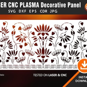 Room Divider, Decorative Panel, Wall Hanging, Privacy Screen, Stencil, Laser, Cnc, Plasma, Cricut File Cdr, Svg, Dxf, Eps, Ai, Jpg