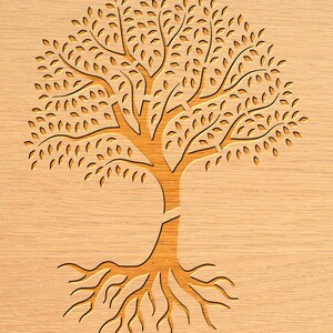 Tree Stencil For Router 7 Tree Stencil, Wall Decal, Patterns, Laser, CNC Router, Stencil ...