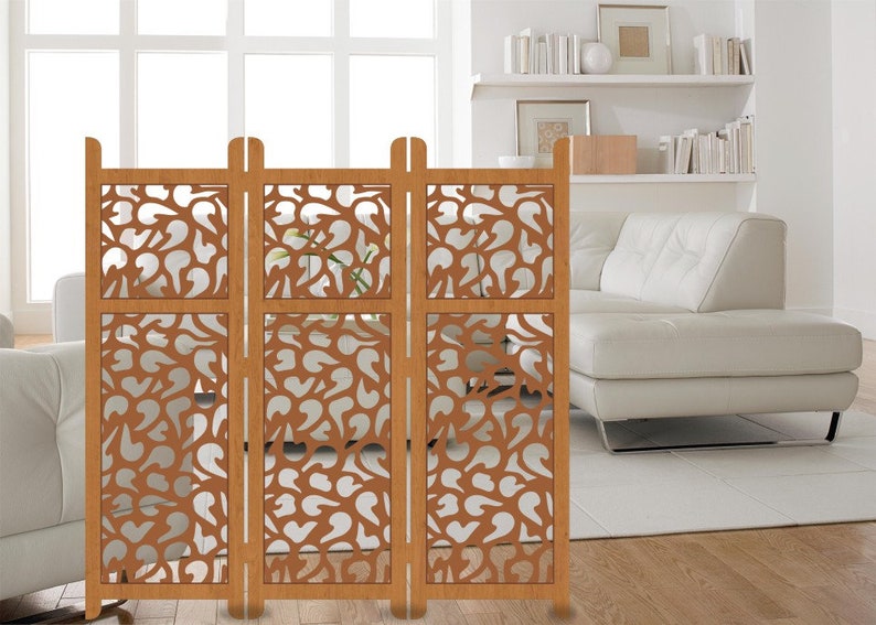 Room Divider Pattern Panel Stencil Templates Dxf Svg Etsy
