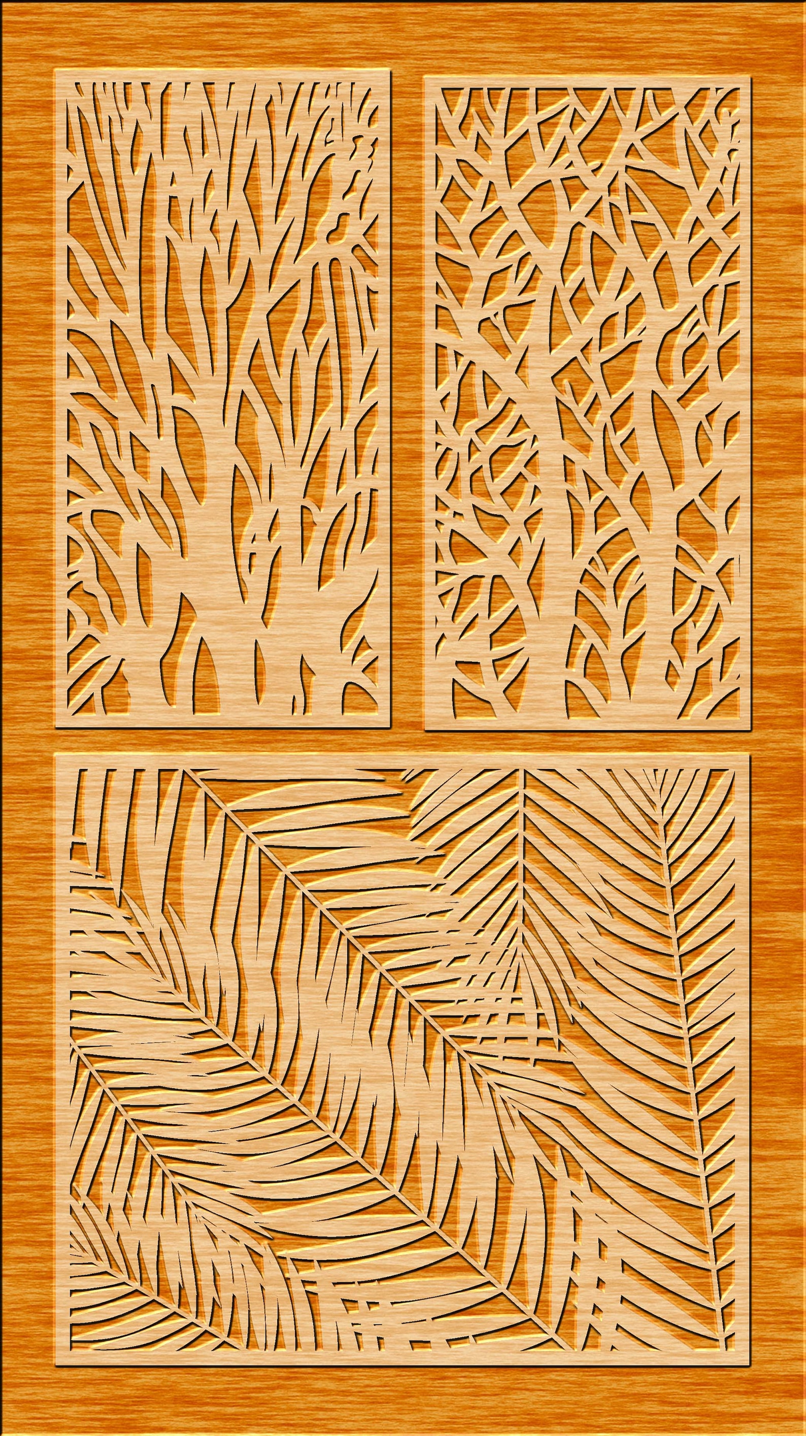Tree Panel Pattern 23 Tree Panels, Wall Panels, Room Decor, Tree Patterns, Laser, CNC ...