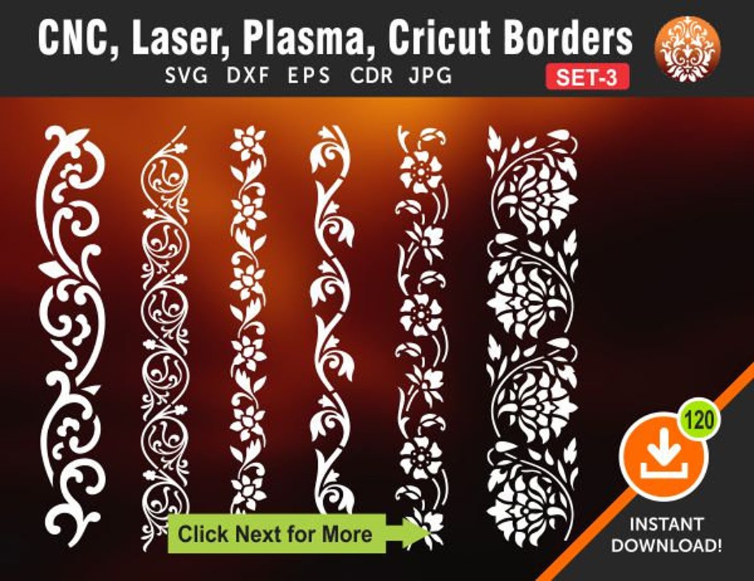 6 Border Designs | Lace Trim Borders | Boundary | Divider