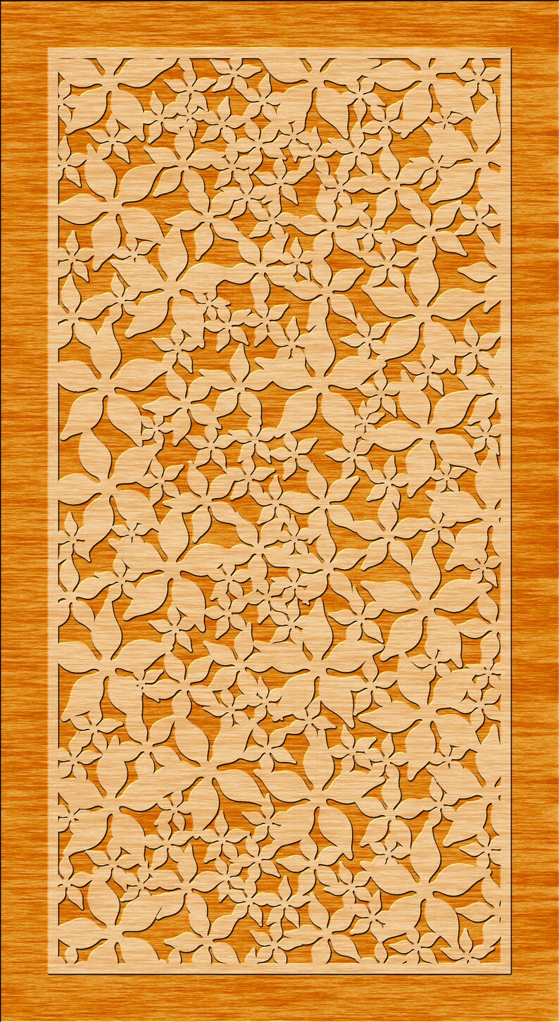 Flower Room Divider Privacy Screen Decorative Panel Wall Etsy