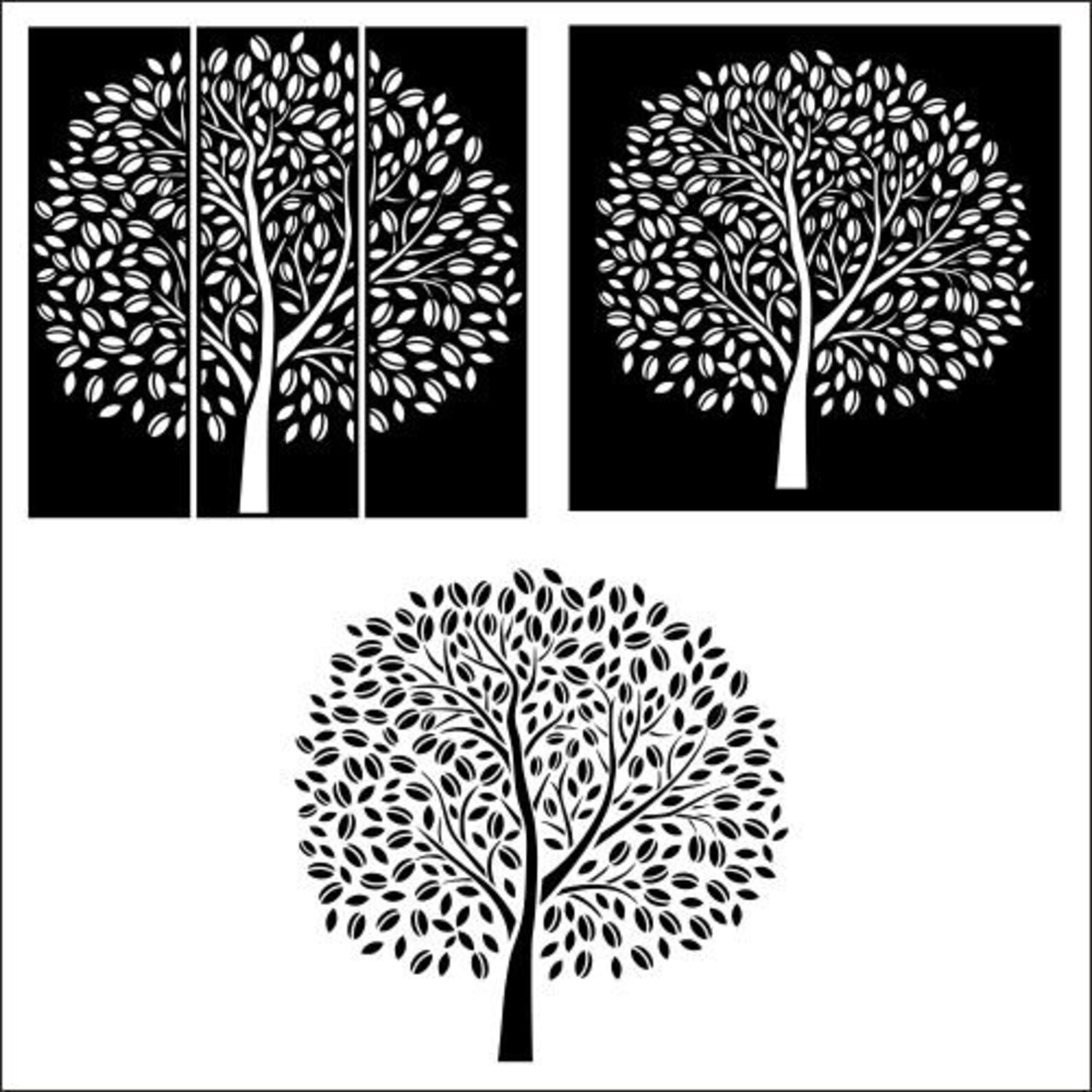 Tree Panel Pattern Tree Panels, Wall Panels, Room Decor, Tree Patterns, Laser, CNC, Plasma ...