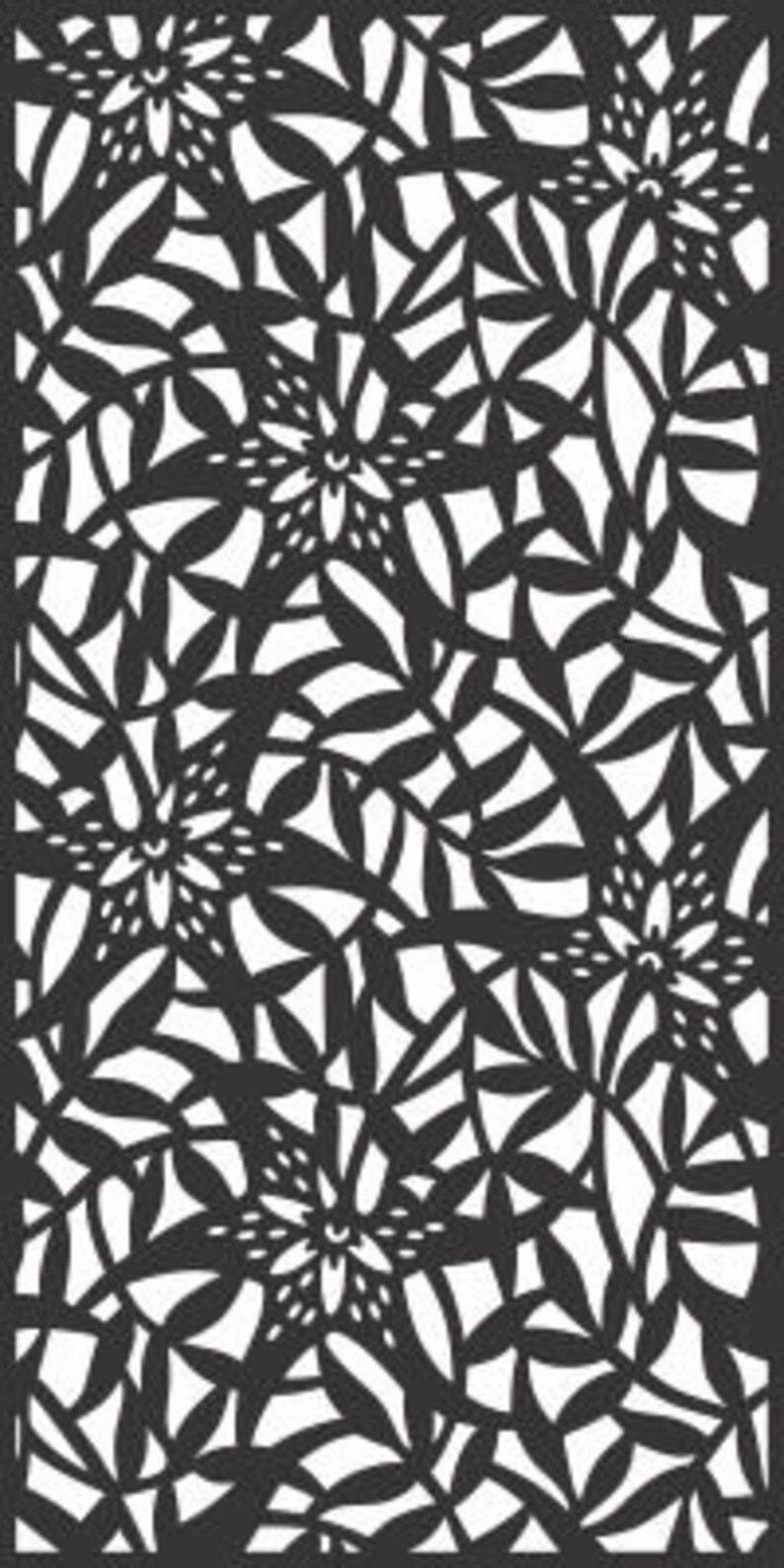 Dxf Svg Eps Ai Room Divider Jpg Laser Decorative Panel Plasma Wall Hanging Privacy Screen Cnc Stencil Cricut File Cdr