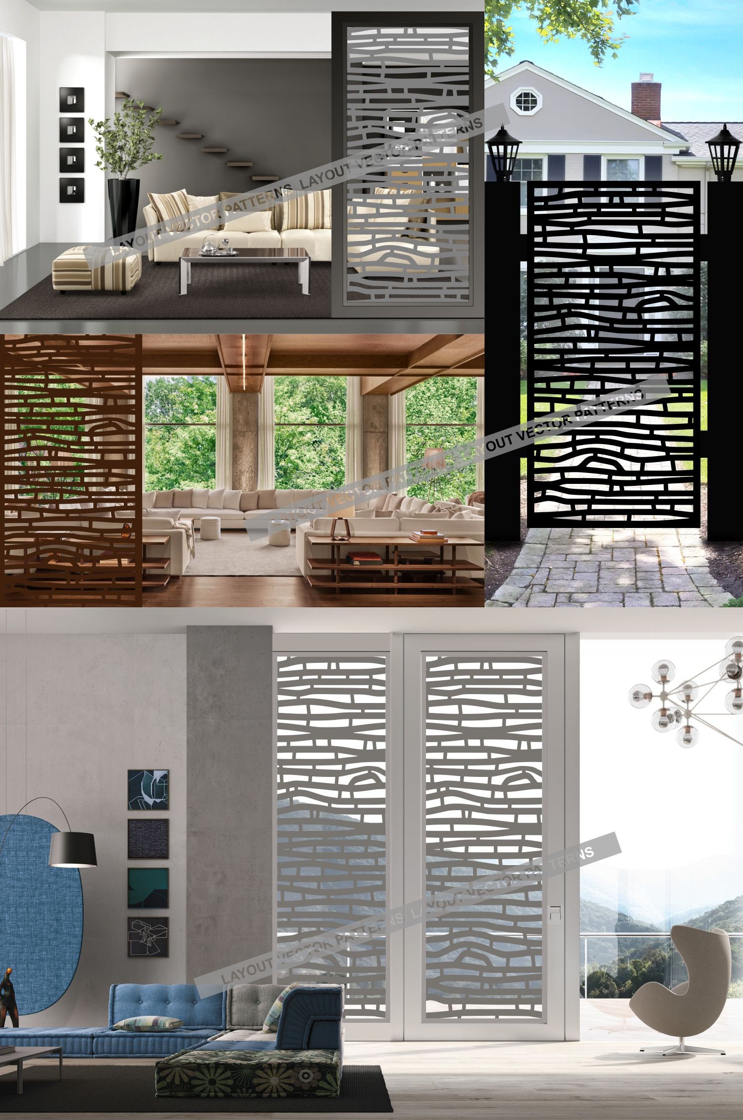 Room Divider Privacy Screen Decorative Panel Wall Hanging - Etsy