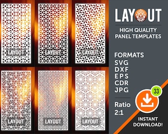 Divisor de habitaciones, Pantalla de privacidad, Panel decorativo, Plantilla, Mano de pared, Láser, Cnc, Plasma, Cricut Cortar archivos Cdr, Svg, Dxf, AI, Eps, Jpg