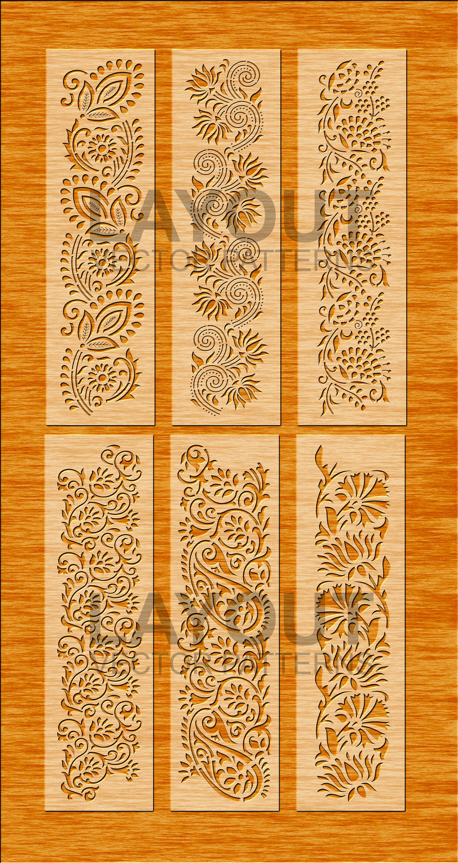 6 Floral Border Designs | Extendable Borders | Boundary | Divider ...