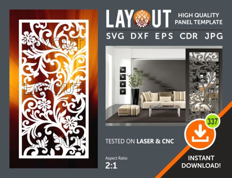 Floral Room Divider Decorative Panel Wall Hanging Privacy Etsy