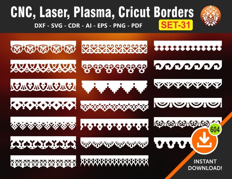20 Seamless Border Designs | Wall Decor, Curtain Pelmets