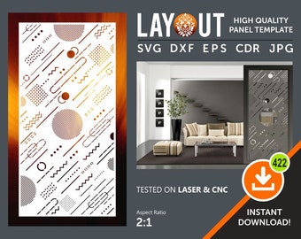 Room Divider, Decorative Panel, Wall Hanging, Privacy Screen, Stencil, Laser, Cnc, Plasma, Cricut File Cdr, Svg, Dxf, Eps, Ai, Jpg