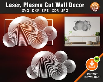Wall Decor, Wall Hanging Laser, Plasma, Cricut, Wall Vinyl, Cdr, Svg, Dxf, Eps, AI, Format Jpg | Téléchargement instantané