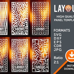 Room Divider, Privacy Screen, Decorative Panel, Stencil, Wall Handing, Laser, Cnc, Plasma, Cricut Cutting Files Cdr, Svg, Dxf, AI, Eps, Jpg