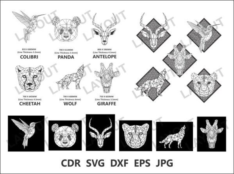 Download Jpg Format 17 Geometric Animals Wall Decor Laser Cut Template Wall Decor Decal Eps Cdr Svg Instant Download Stencil Dxf Wall Vinyl Home Decor Home Living Deshpandefoundationindia Org