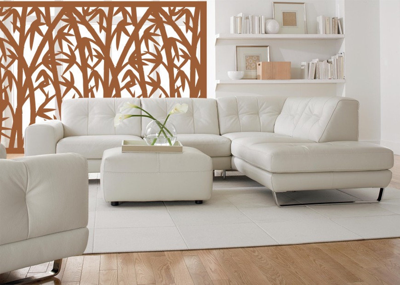 Bamboo Tree Panels, Wall Panel Stencil, Room Decor, Tree Patterns ...