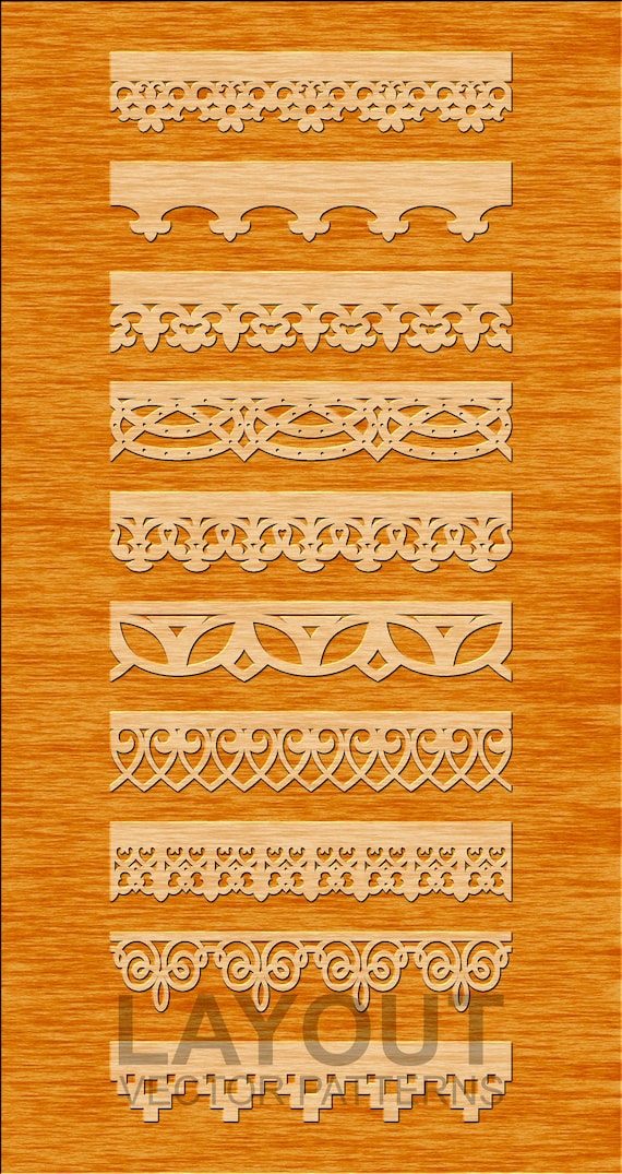 20 Seamless Border | Temple Border | Paper Cutting Border