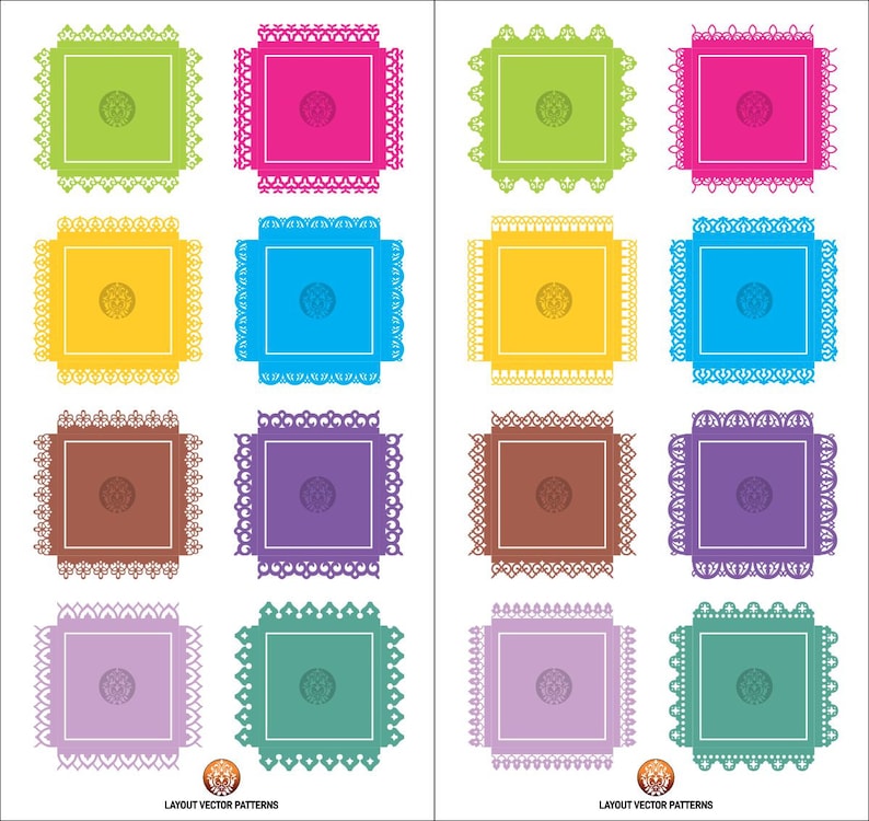 20 Seamless Border | Temple Border | Paper Cutting Border | Curtain ...