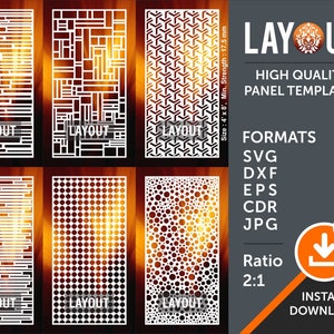 Room Divider, Privacy Screen, Decorative Panel, Stencil, Wall Handing, Laser, Cnc, Plasma, Cricut Cutting Files Cdr, Svg, Dxf, AI, Eps, Jpg