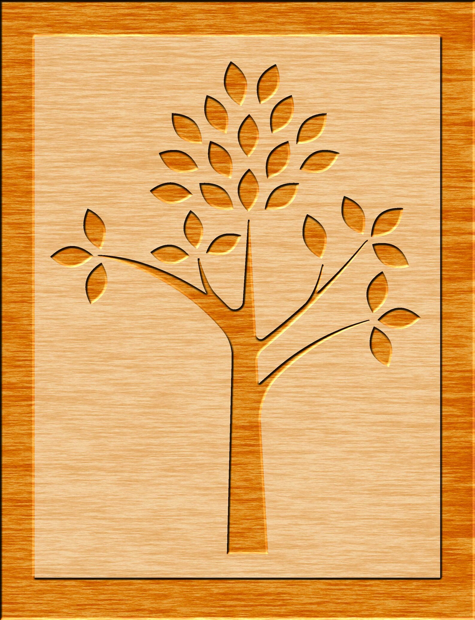 Tree Stencil For Router 8 Tree Panel, Stencil, Wall Decal, Patterns, Laser, CNC Router, Stencil ...