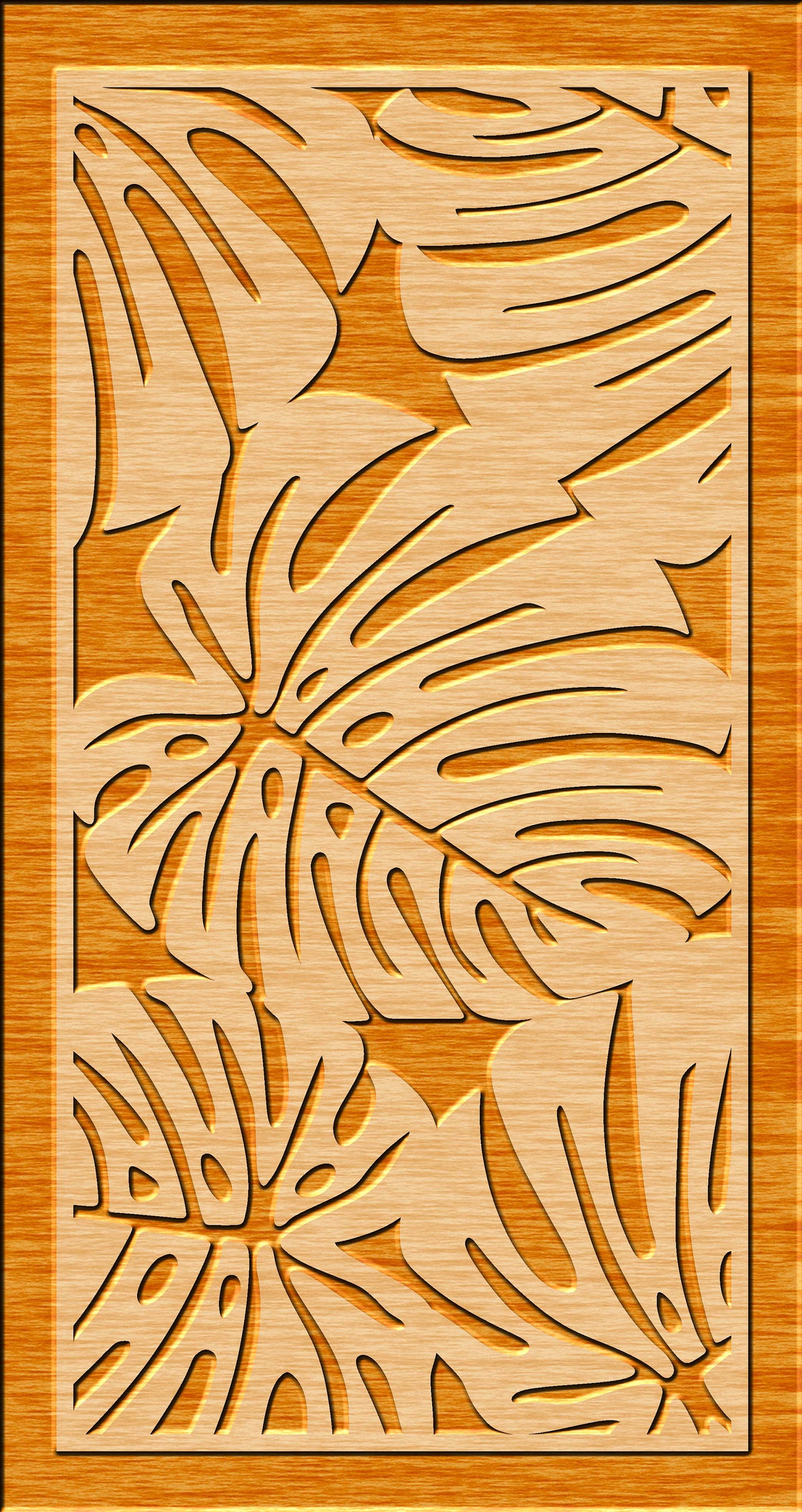 Leaf Room Divider Decorative Panel Wall Hanging Privacy Etsy