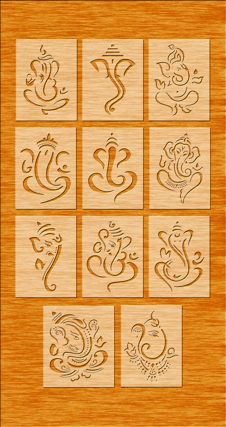 22 Temple Ganesha Decorative Panel Wall Hanging Room Etsy