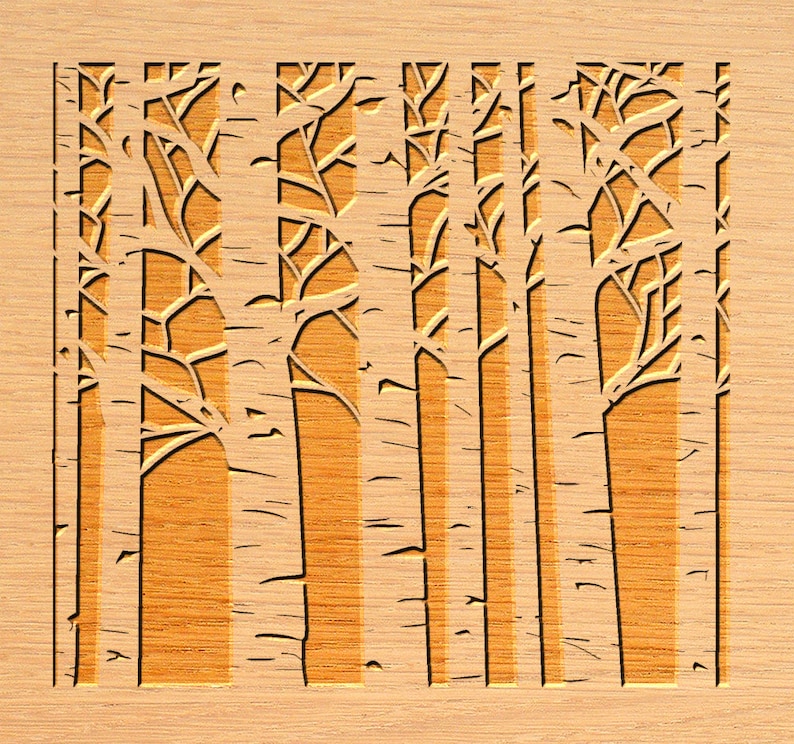 Birch Tree Panels Wall Panels Room Decor Tree Patterns Etsy