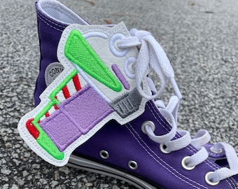 Buzz Lightyear Shoe Wings, Embroidered Cosplay Boot Wings