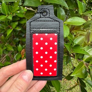 Minnie lip balm Holder, Polka Dot Minnie Inspired lip balm Holder, Minnie lipstick holder, park lipbalm holder