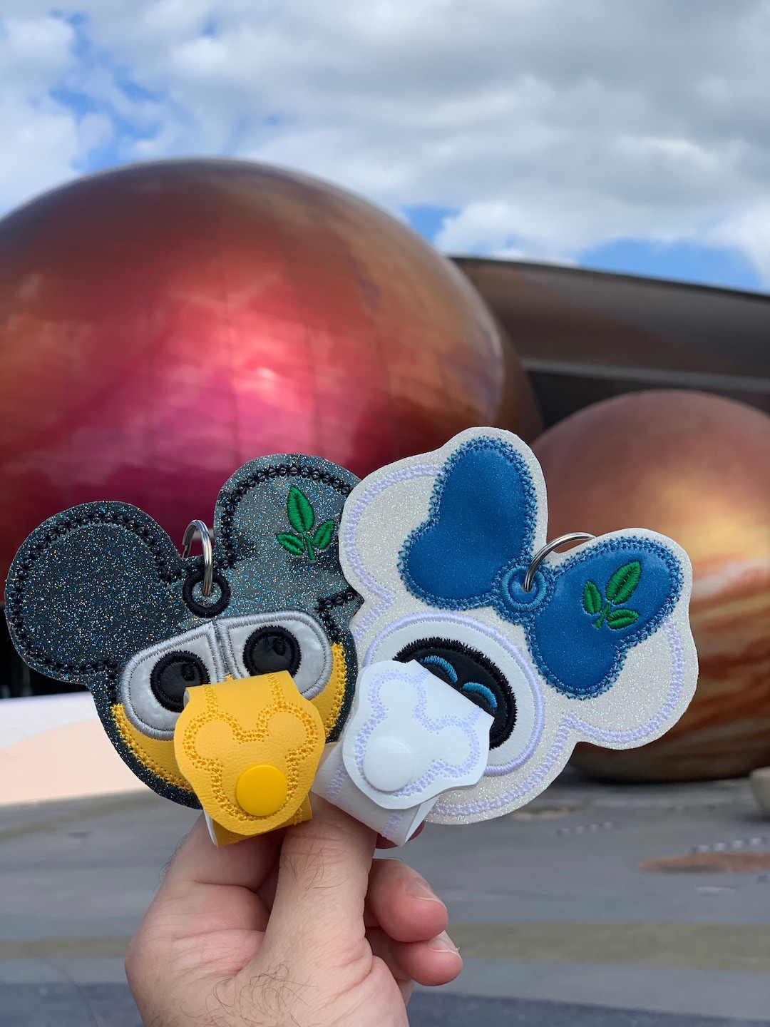 Walle Mouse Ear Holder, Eve Mouse Ear Holder, Mouse Shaped Inspired