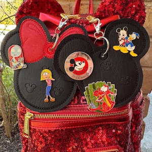 Llavero con forma de ratón, llavero para intercambiar pins, llavero con cordón, llavero con forma de Minnie, llavero para intercambiar pins