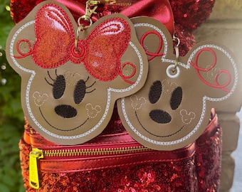 Gingerbread mouse keychain pin holder, Christmas pin holder for pin trading, mouse pin holder, keychain pin holder, pin trading keychain
