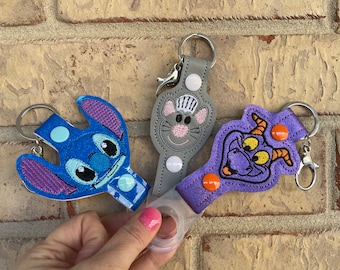 Stitch Water bottle holder, Figment water bottle holder, Remy water bottle holder, park water bottle clip travel drink holder