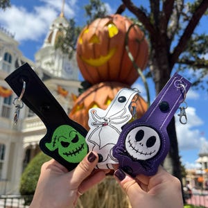 Jack Adjustable mouse ear holder, Zero adjustable keychain ear holder, Nightmare Before Christmas backpack ear holder, Ooogie ear holder