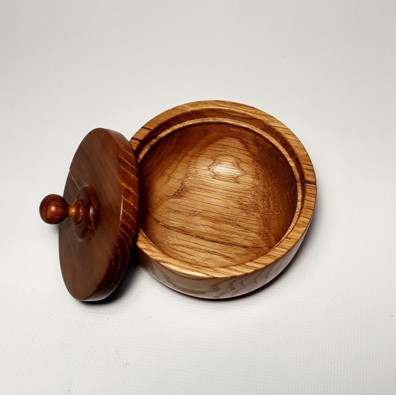 Salad Bowl Spalted Apple Tree Wood Custom Made Sugar Bowl Handmade Handturned Wood Sugar Bowl