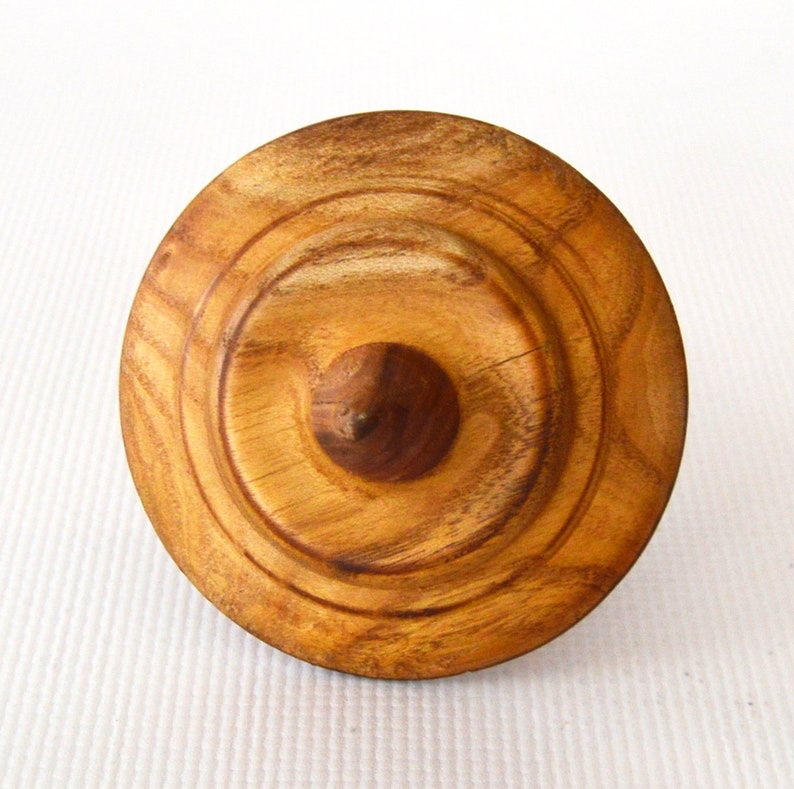 3 Handmade Wooden Spinning Top Lathe Handturned Etsy