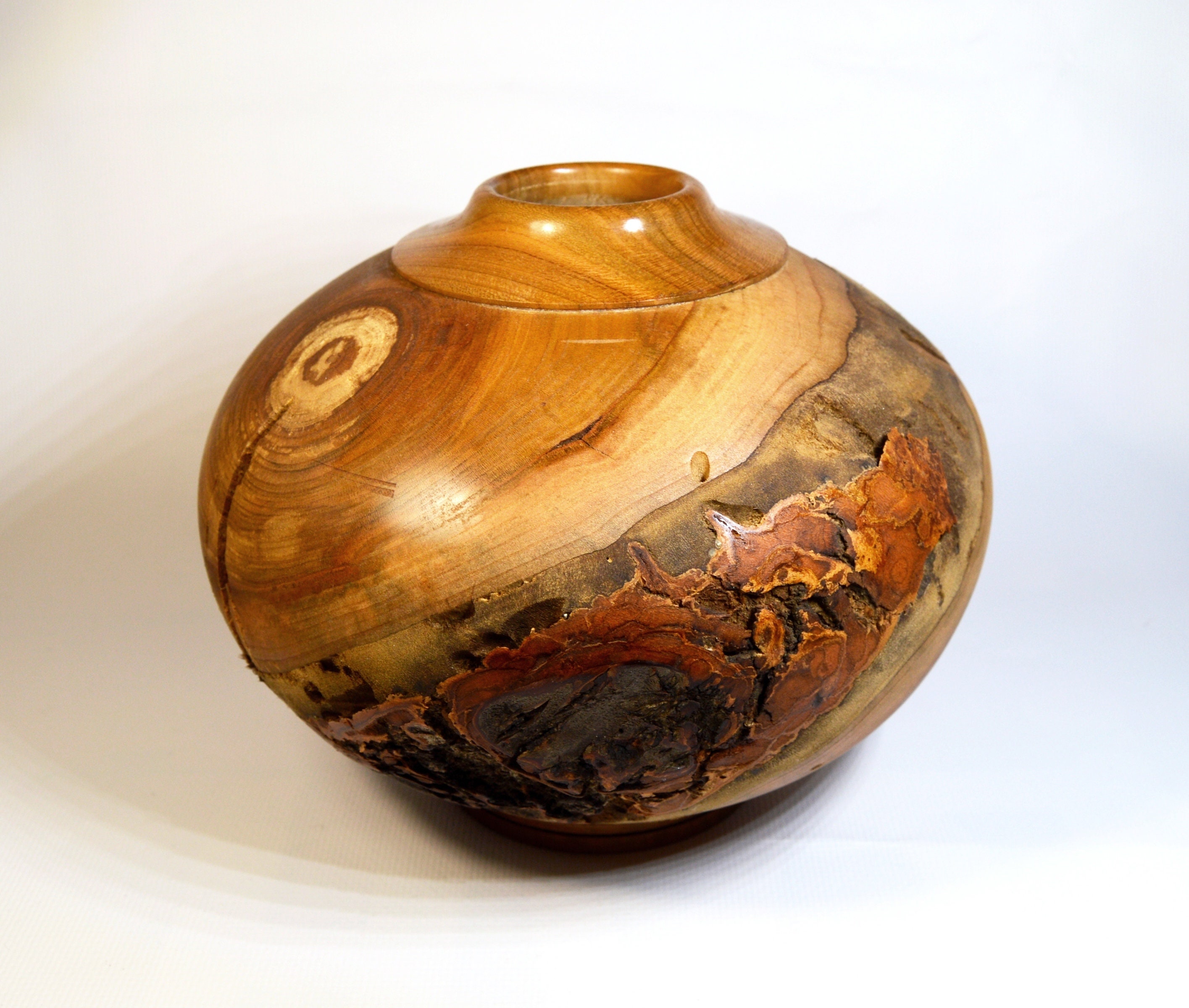 Handmade Turned Wood Vase Bowl Dry Flowers Pot Custom Etsy