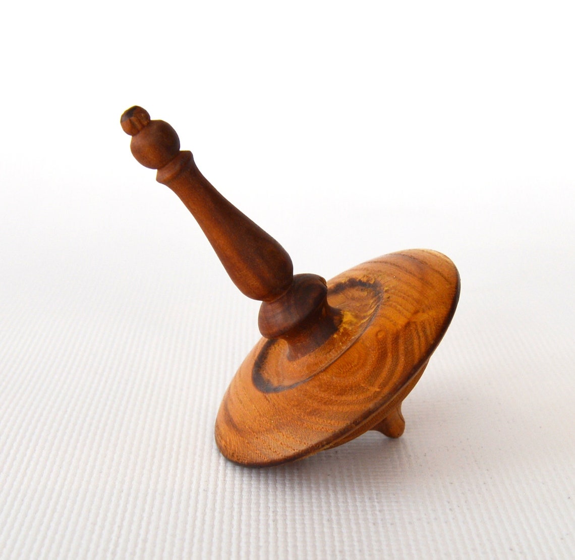 3 Handmade Wooden Spinning Top Lathe Handturned Etsy