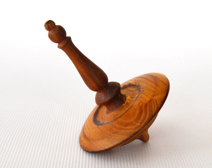3 Handmade Wooden Spinning Top Lathe Handturned Etsy
