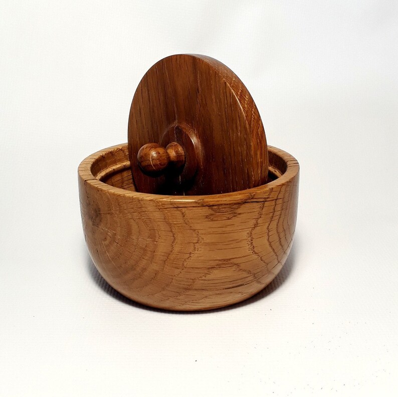 Salad Bowl Spalted Apple Tree Wood Custom Made Sugar Bowl Handmade Handturned Wood Sugar Bowl