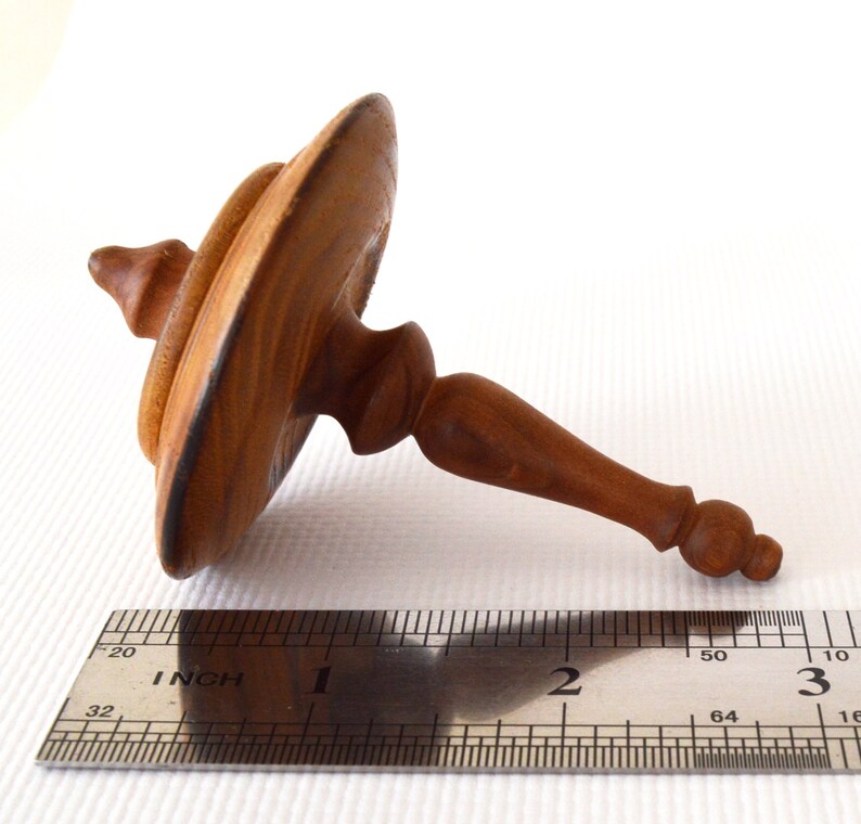 3 Handmade Wooden Spinning Top Lathe Handturned Etsy