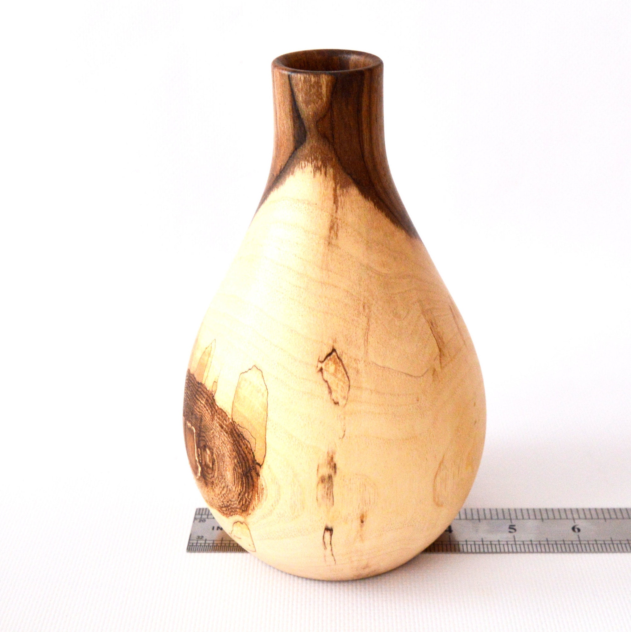 Jarrones de madera hechos a mano naturales macetas de | Etsy