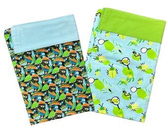 Flannel Soft Pillowcases for Standard Size Pillows, Kids Bedroom Decor, Insects