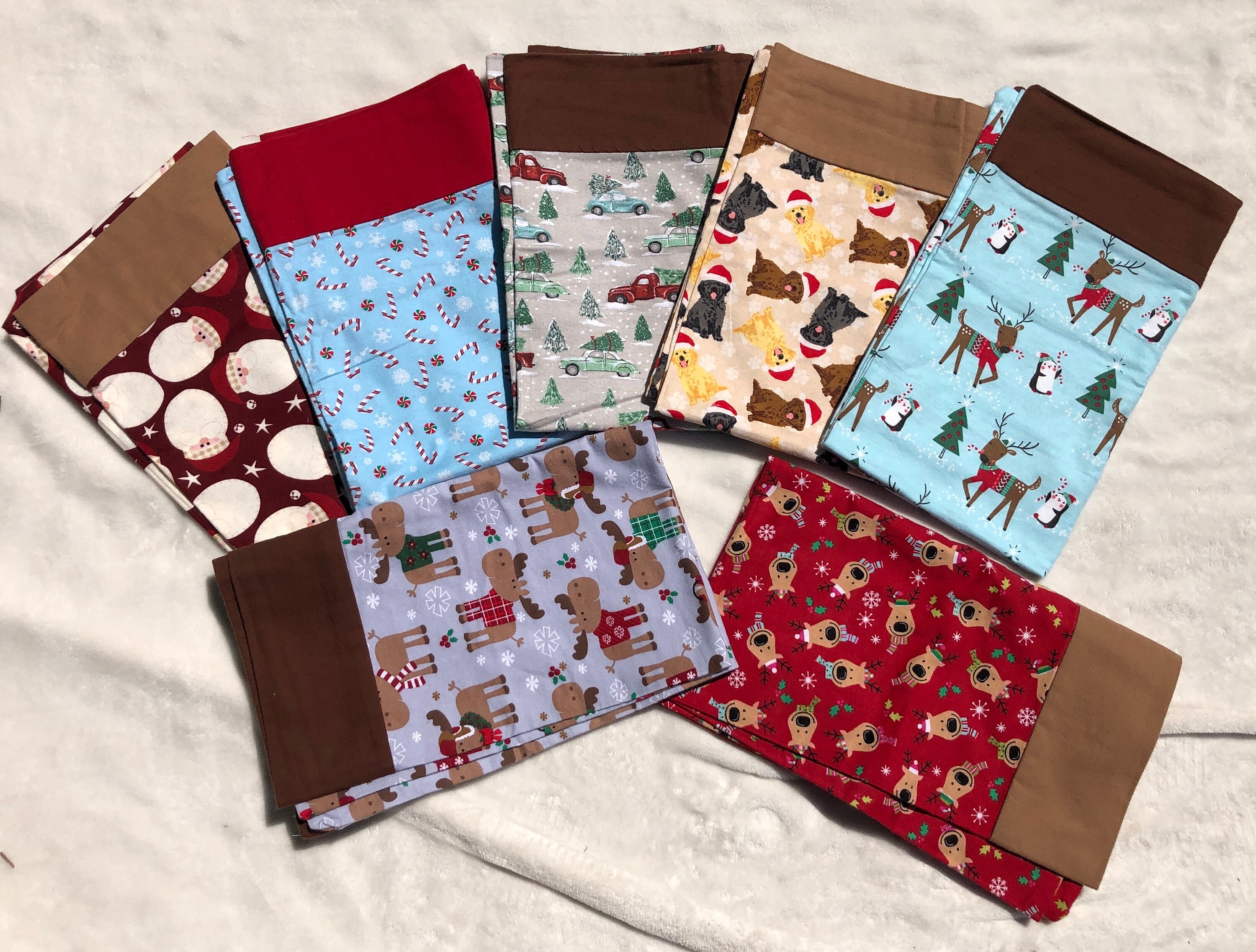 Holiday Flannel Soft Pillowcases for Standard Size Pillows Etsy