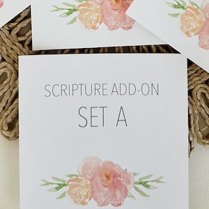 ADD-ON SET A Scripture Cards, 10 Card Set,Scripture Prints, Art Prints, Bible Verse Cards, Scripture Art, Bible Verse Prints