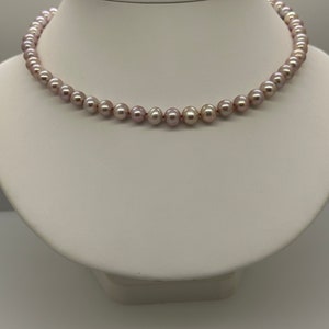 Lavender Freshwater Pearl Necklace