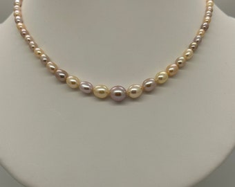 Multi Color Freshwater Pearl Necklace